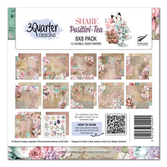 3Quarter Designs Positivi-Tea 8x8 Paper Pack-1