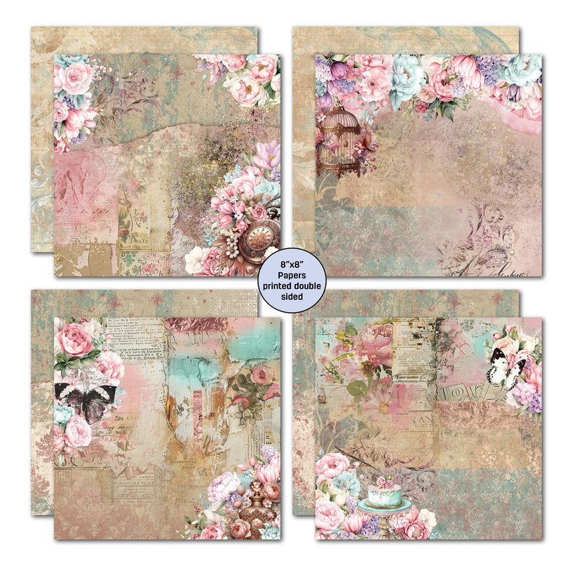 3Quarter Designs Positivi-Tea 8x8 Paper Pack-3
