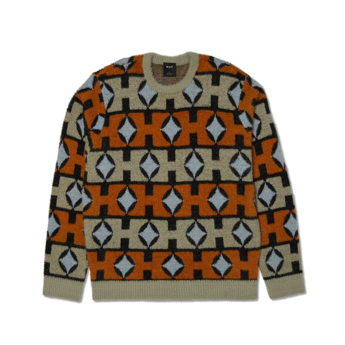 HUF 'Space Age' Crewneck Sweater - Sunset-1