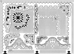 Ecstasy Crafts Exclusive Templates Large -Corners and Edges-1