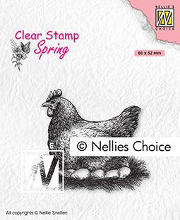 Clear Stamp Spring Mother Hen-1