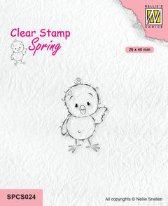 Nellie's Choice Clear Stamp Spring - Chickie Series Hi There-1