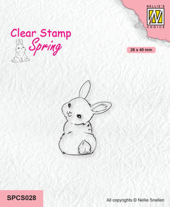 Nellie's Choice Clear Stamp Spring - Cute Rabbit-3-1