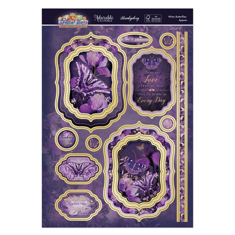 When Butterflies Appear Luxury Topper Set-2