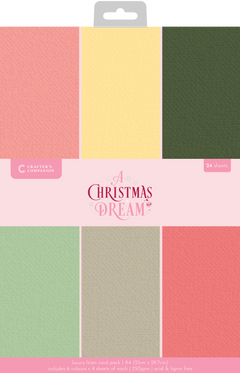 Sara Signature A Christmas Dream Luxury Linen Card - A4-1