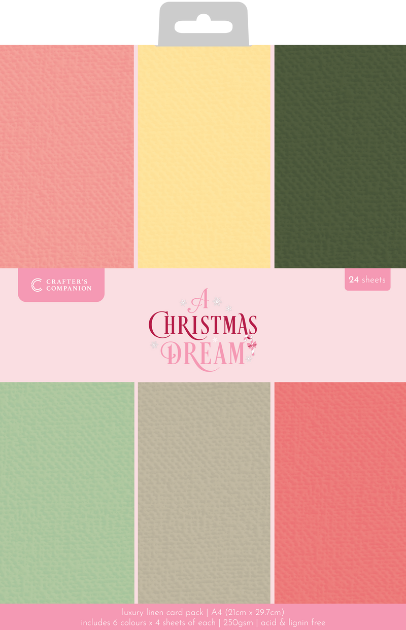 Sara Signature A Christmas Dream Luxury Linen Card - A4-1