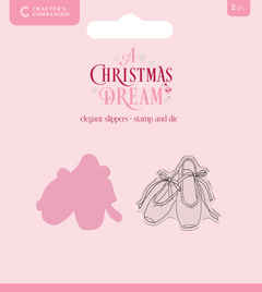 Sara Signature A Christmas Dream Stamp and Die - Elegant Slippers-1