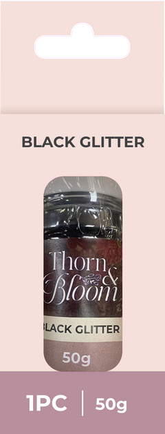 Sara Signature Thorn & Bloom - Black Glitter-1