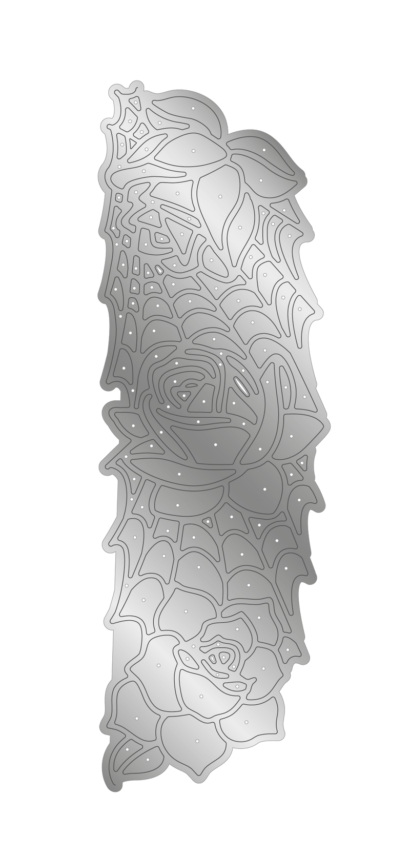 Sara Signature Thorn & Bloom Metal Die Edge'able - Midnight Rose Filigree-2