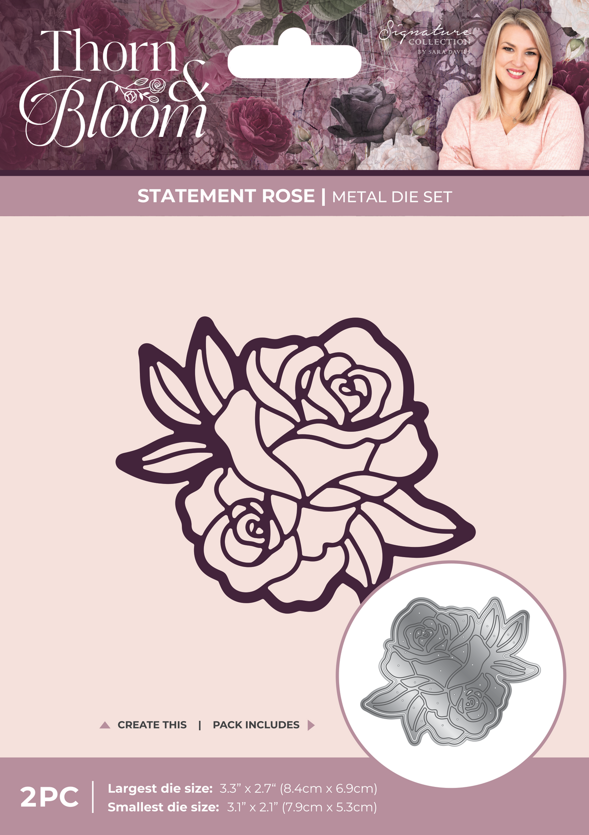 Sara Signature Thorn & Bloom Metal Die - Statement Rose-1