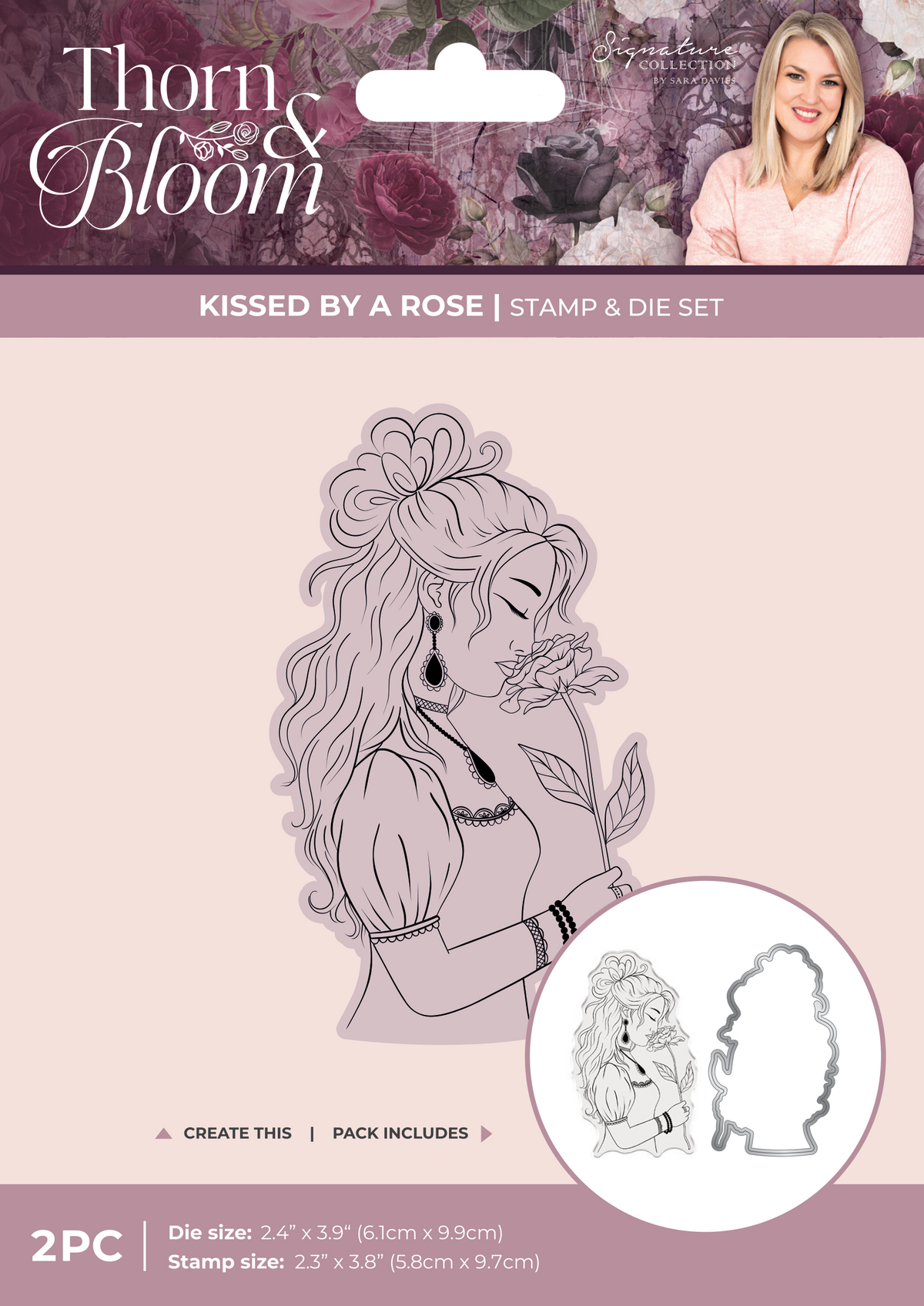 Sara Signature Thorn & Bloom Stamp & Die Set - Kissed by a Rose-1
