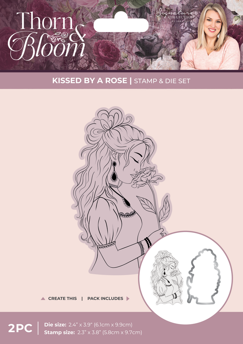 Sara Signature Thorn & Bloom Stamp & Die Set - Kissed by a Rose-1