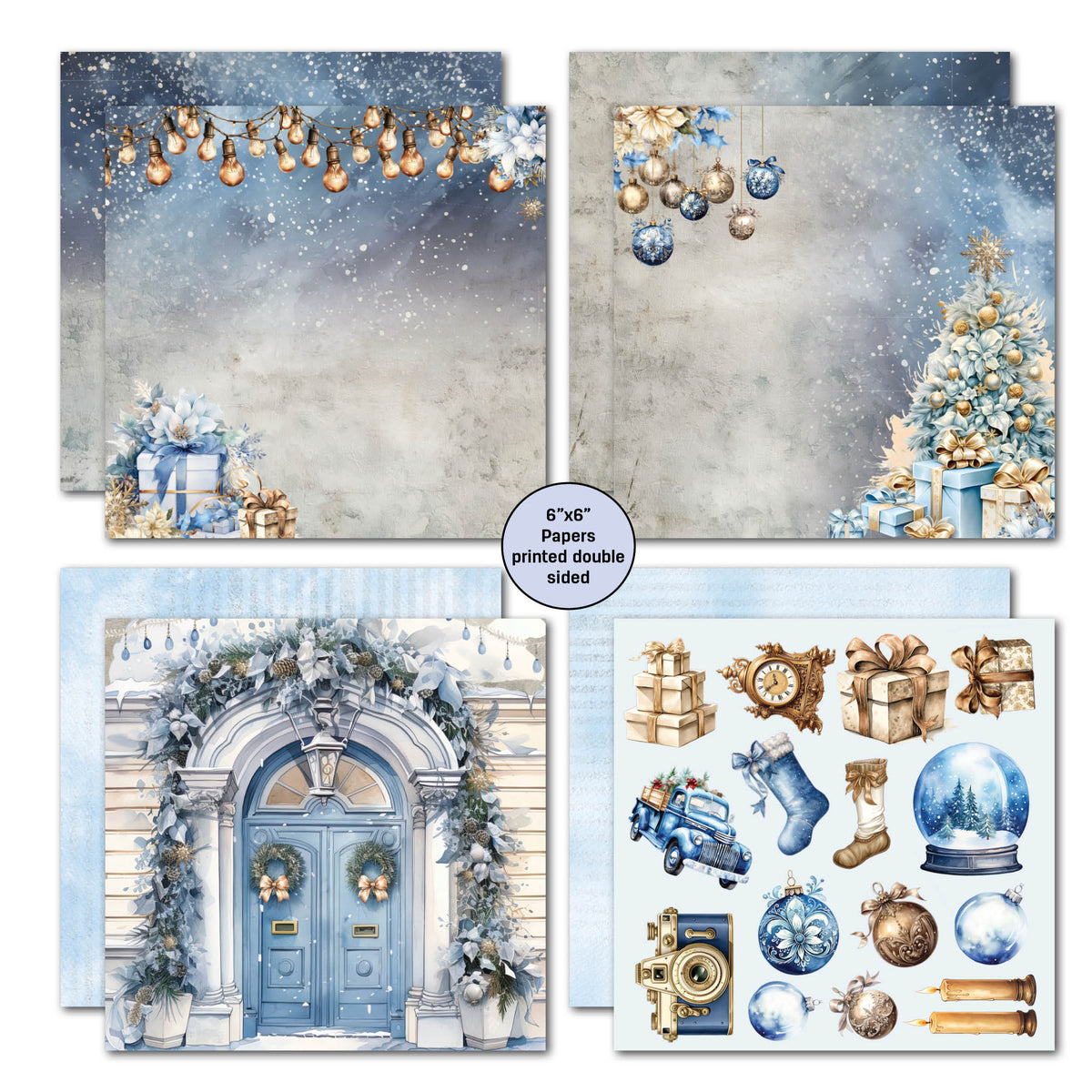 3Quarter Designs Snowflake Season 6x6 Paper Pack-4