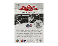 Sam Steel Autographed 2017-18 Upper Deck CHL Promising Futures #PF19 Hockey Card-2