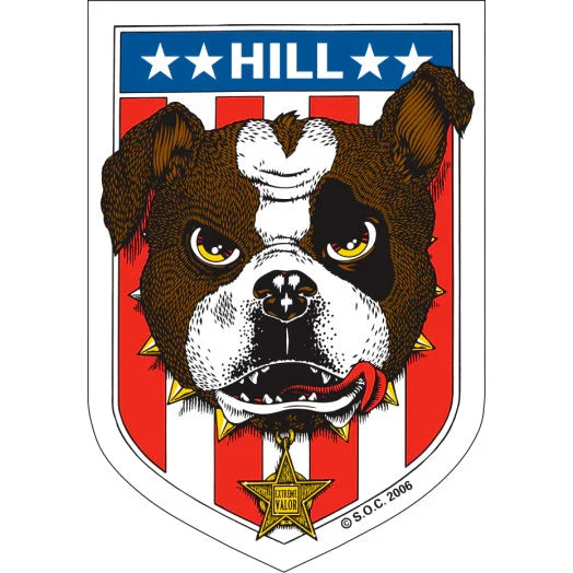 Powell Peralta 'Hill Dog' Sticker - Multi-1
