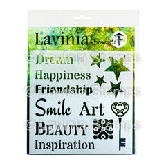Lavinia Stencil - Words 2-1