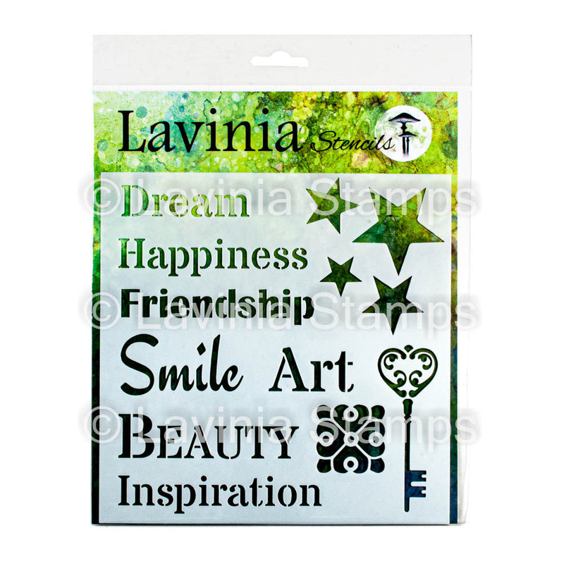Lavinia Stencil - Words 2-1