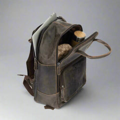 Greenwood Leather Backpack with Reinforced Laptop and Tablet Compartments-7