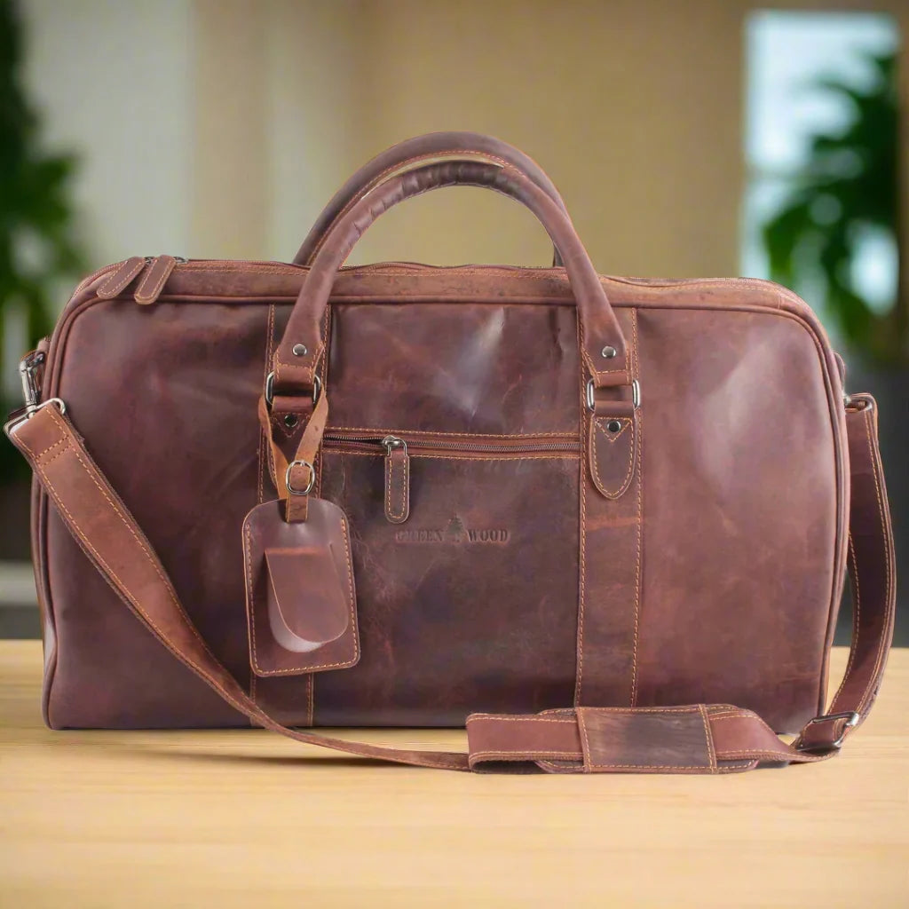 Greenwood Leather Weekend Travel Bag-7