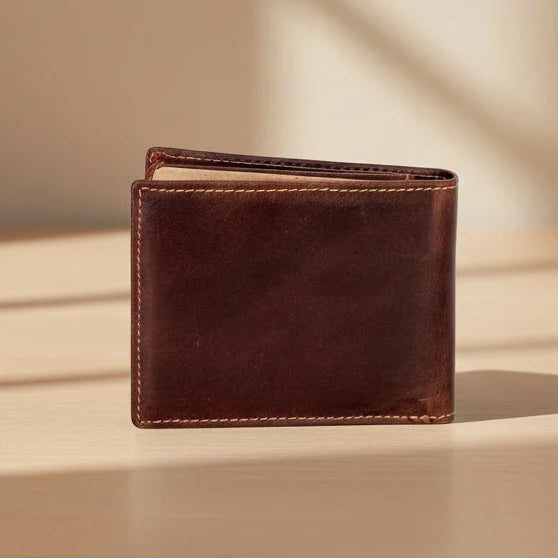 Greenwood Men's Leather Bifold Wallet. Premium RFID Protection Wallet with Flip Compartment-2