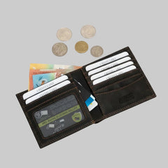 Greenwood Leather Men’s Bifold RFID Wallet-6