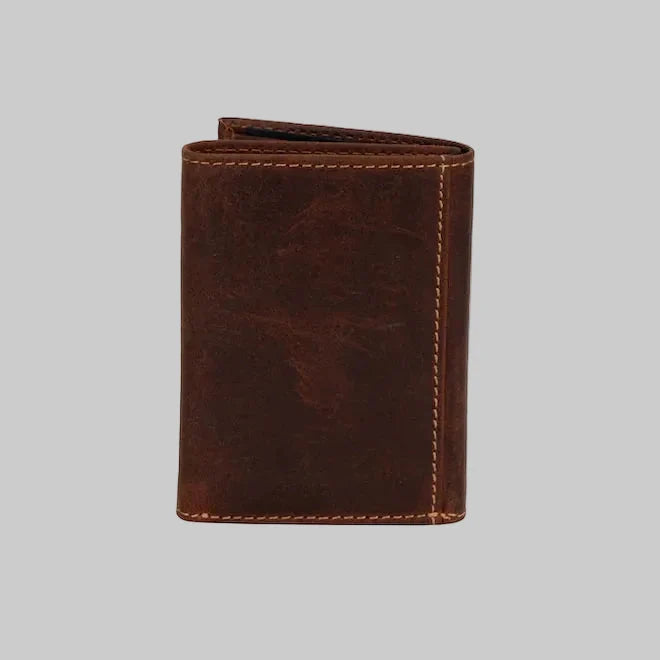 Greenwood Leather Men’s Tri-Fold RFID Wallet-5