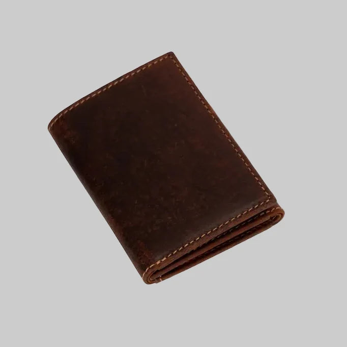 Greenwood Leather Men’s Tri-Fold RFID Wallet-6