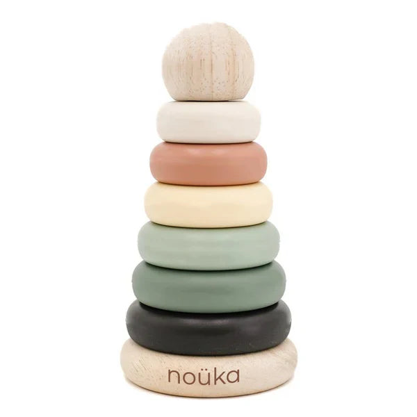 Noüka Wood and Silicone Stacker-Storm Tower-1