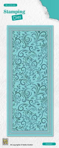 Nellie's Choice Stamping Die Slimline - Flowers-1