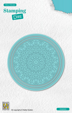 Nellie's Choice Stamping Dies Round - Christmas Trees-1