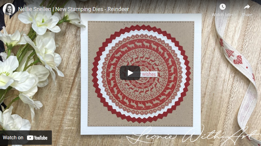 Nellie's Choice Stamping Dies Round - Christmas Trees-2