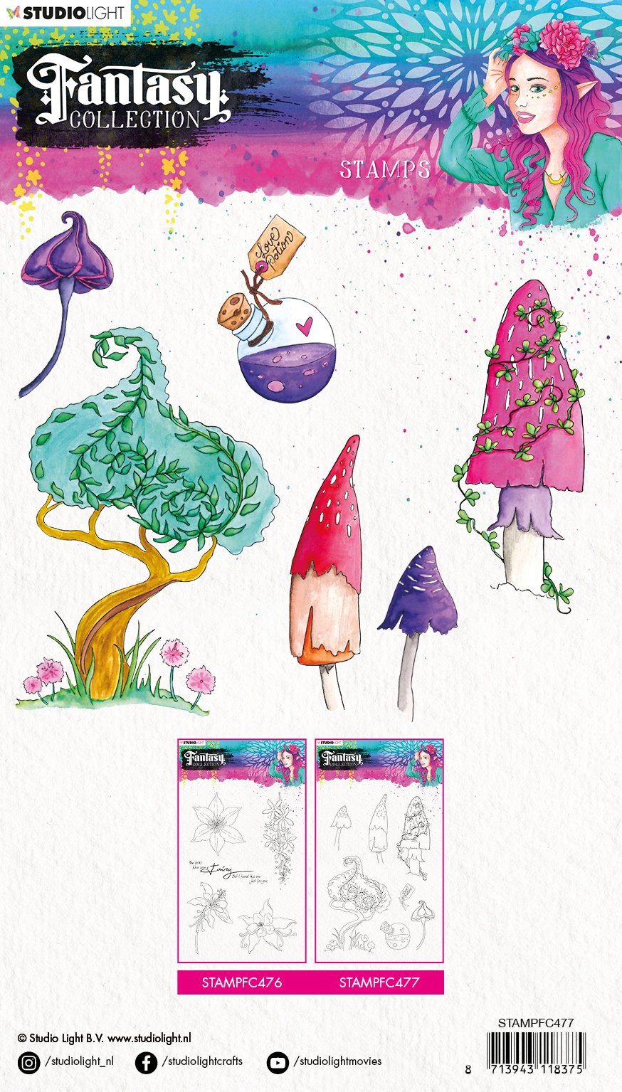 Stamp A5 Element, Fantasy Collection 3.0 nr.477-2