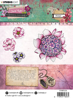 Clear Stamp 11x11 cm, Just Lou Botanical Collection nr.06-2