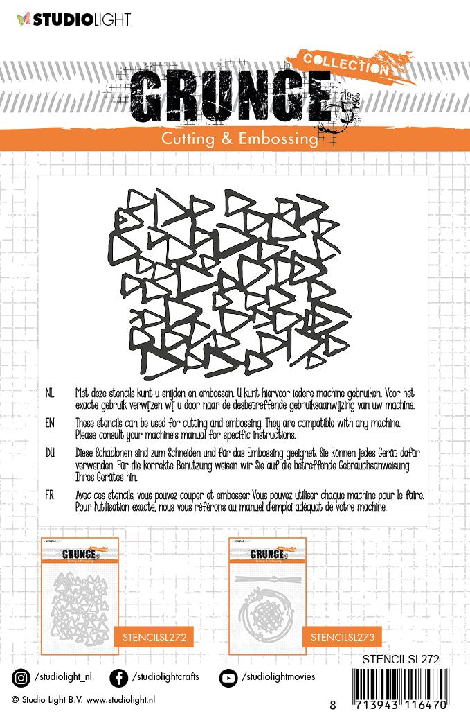 Embossing Die Cut Stencil Grunge Collection 4.0, nr.272-2