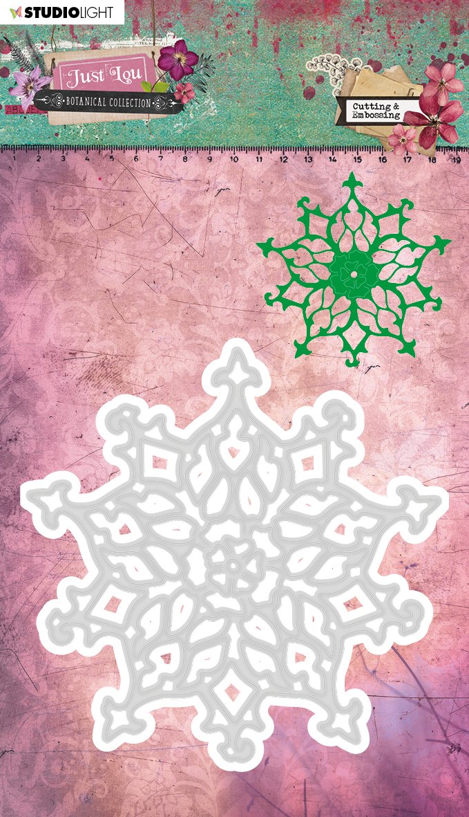 Embossing Die Cut Stencil, Just Lou Botanical Collection nr.08-1