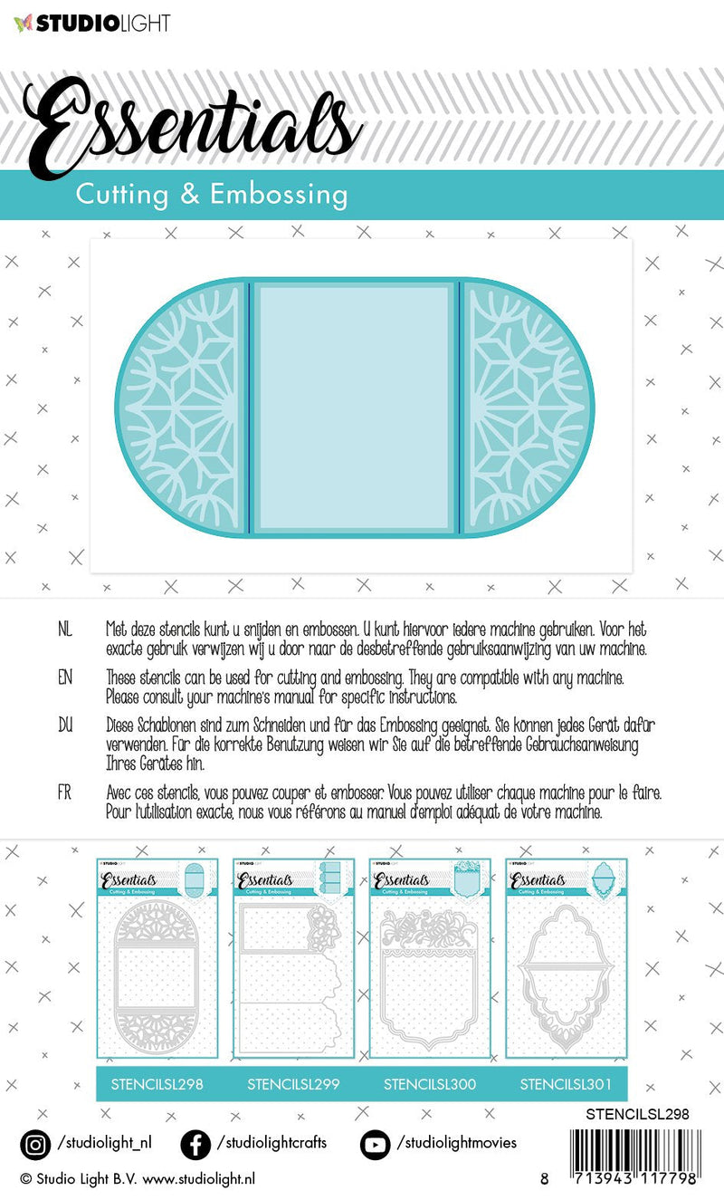 SL Cutting & Embossing Die Card Shape Essentials 209x114mm nr.298-2