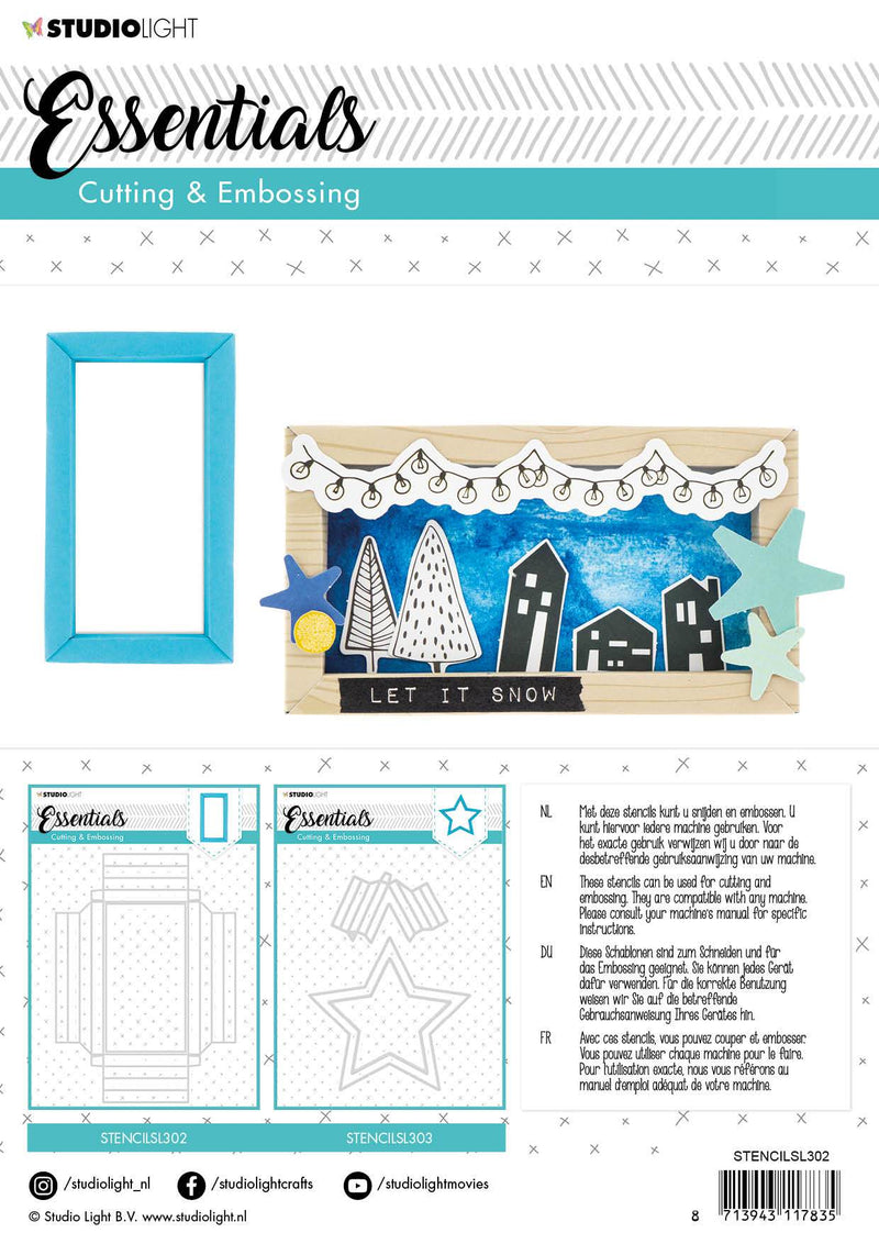 SL Cutting & Embossing Die Big Frame Box Essentials 169x233mm nr.302-2