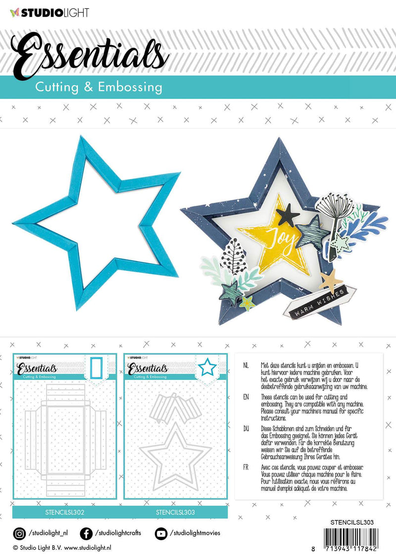 SL Cutting & Embossing Die Big Frame Box Essentials 152x202mm nr.303-2