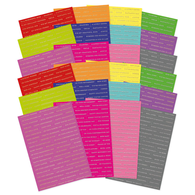 Bold & Bright Stickables Just My Type Foiled Paper Pack-1