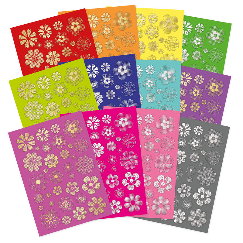 Bold & Bright Stickables Foiled & Die-Cut Flower Elements-1