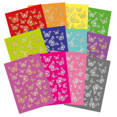 Bold & Bright Stickables Foiled & Die-Cut Butterflies Elements-1