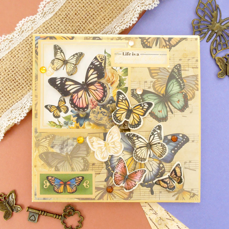 Vintage Melody Stickables A5 Self-Adhesive Papers-7