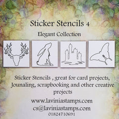 Lavinia Stencil - Sticker Stencils 4-2