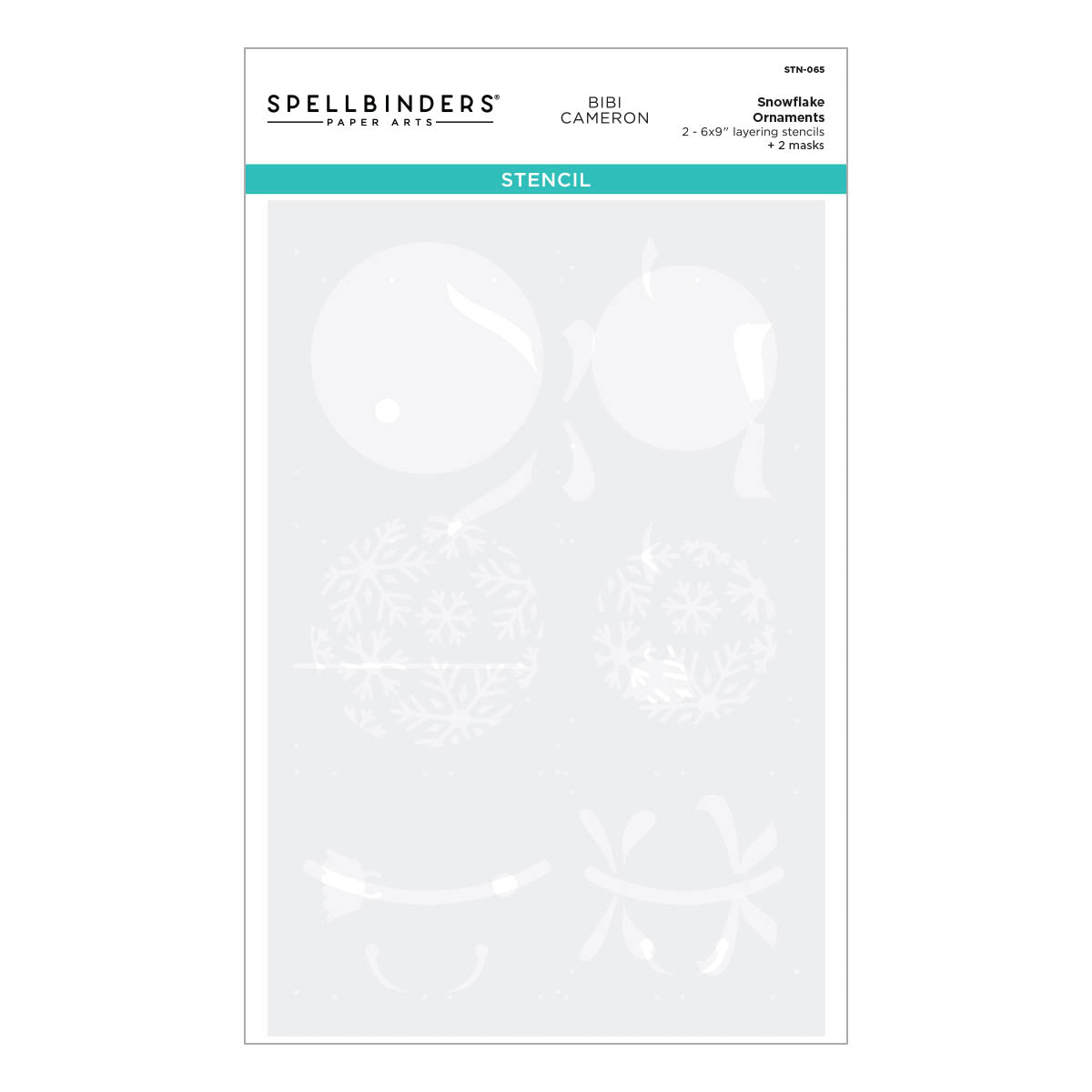 Plantilla de adornos de copos de nieve de la colección Bibi's Snowflakes de Bibi Cameron