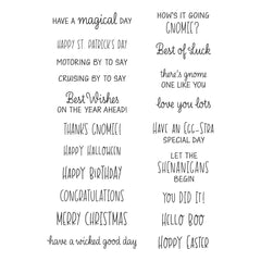Gnome Drive Sentiments Clear Stamp Set from the Gnome Drive Collection-3