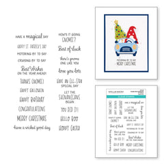 Gnome Drive Sentiments Clear Stamp Set from the Gnome Drive Collection-2