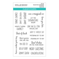 Gnome Drive Sentiments Clear Stamp Set from the Gnome Drive Collection-1