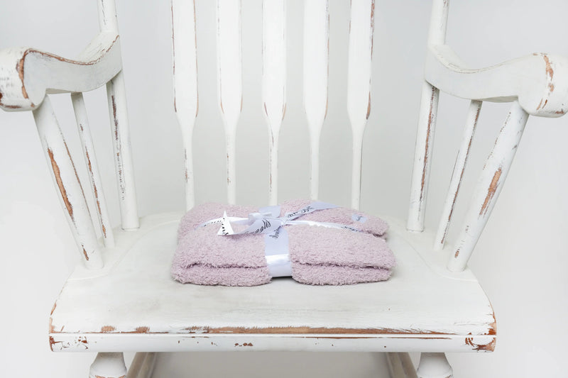 Iced Lilac Solid Double Layered Print Lovey-2