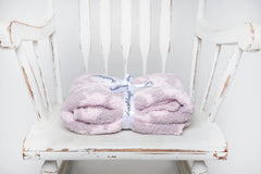 Iced Lilac & Powder Vintage Floral Print Toddler Blanket-2
