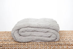 Foggy Dew Cable Knit Extended Throw-3